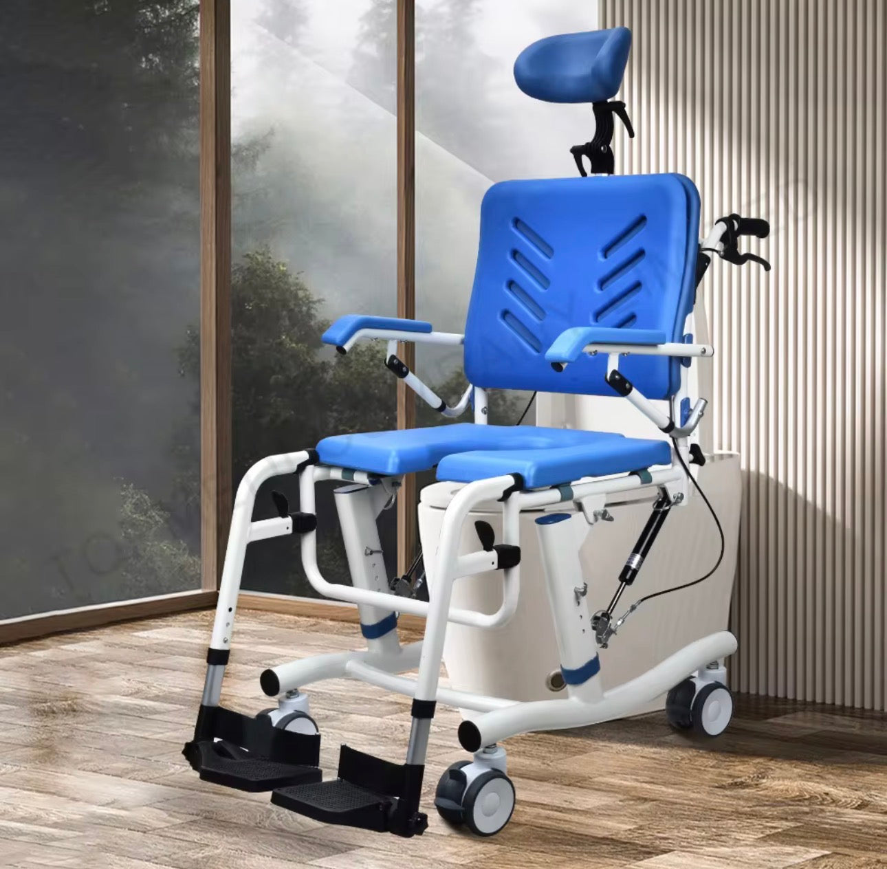 Toilet Chair 4 in 1 Tilt Recline